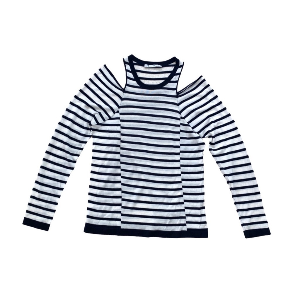 Alexander Wang Striped Off The Shoulder Top XS